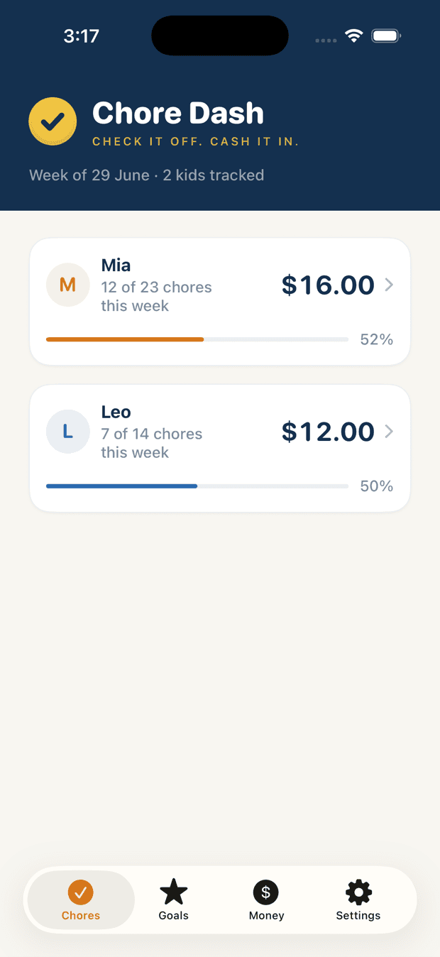 Chore Dash screenshot